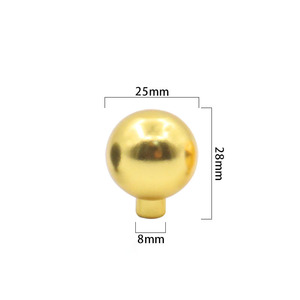 Modern light luxury hot-selling spherical single-hole aluminum alloy handles suitable for cabinets, drawers, and <strong>doors</strong>; .PULLS - Product Image 3