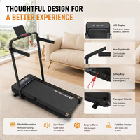ZB-T40-S1 Faltbares Elektrisches Laufband 2,5 PS 2-in-1 Gehpad Heimfitness-Gerät Manuelle Neigung LED-Anzeige Ultra-Dünn