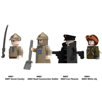 Bloques de Construcción Militares para Niños, Figuras de Acción en Miniatura de Soldados del Ejército, Marina y Fuerzas Aéreas de EE. UU. y la URSS de la Segunda Guerra Mundial, Regalos de Navidad para Niños