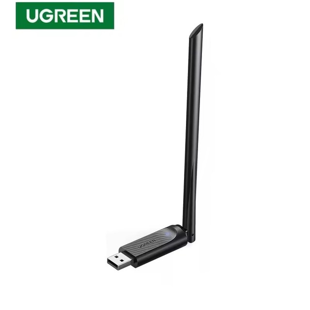 UGREEN CM496 AC650 USB WiFi Adapter for PC Desktop 6dBi Antenna 2.4GHz 5GHz Dual Band Wireless Adapter