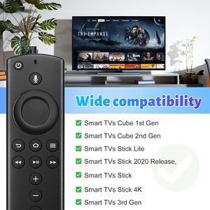 Télécommande vocale de remplacement pour <span class=keywords><strong>Fire</strong></span> Smart <span class=keywords><strong>TV</strong></span> <span class=keywords><strong>Stick</strong></span> (3e génération)/<span class=keywords><strong>HD</strong></span>/4K/4K MAX/<span class=keywords><strong>Lite</strong></span>, <span class=keywords><strong>TV</strong></span> Cube (2e génération/3e génération) - Product Image 2