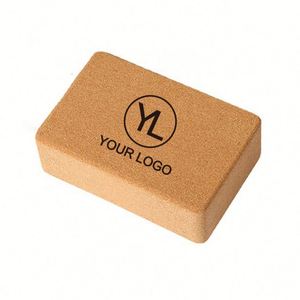 Bloque de Yoga de Corcho Natural Sostenible, Antideslizante, Plano, con Logotipo Personalizado, Ecológico, para Regalo Promocional - Product Image 1