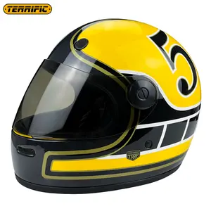 Moto de sport cool mode cool jaune professionnel casco moto moto accessoires casque moto Racing casque intégral