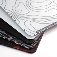 Haute qualité Logo oeuvre imprimé personnalisé bricolage à faible bruit tapis de souris en verre impression HD lisse Skypad verre tapis de souris de jeu personnalisé