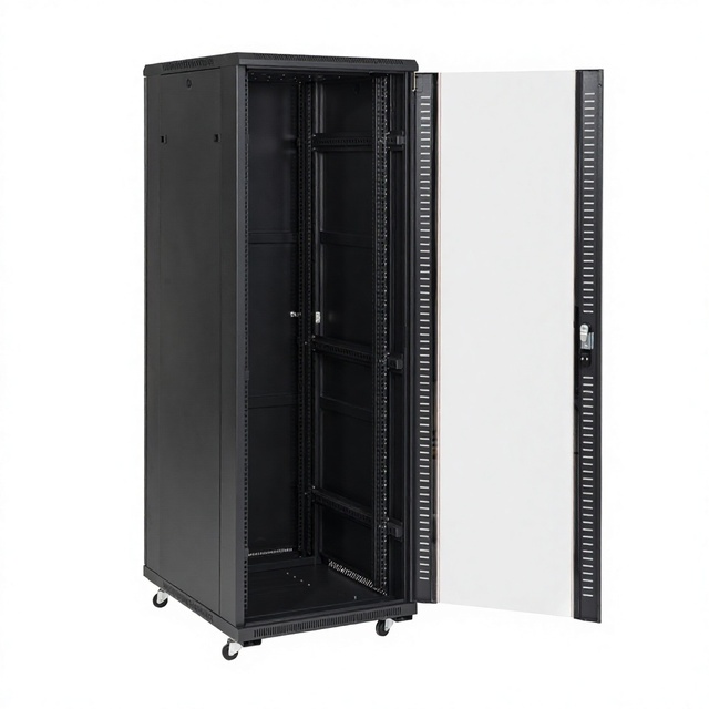 JIASHENG 42U Black SPCC Network Cabinet for Data Center Server Rack