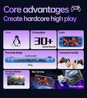 Konsol Genggam Retro R36S Firmware Arkos 14000 Game Sistem Operasi Linux Pemutar Arcade Portabel Layar Warna HD 3,5 Inci