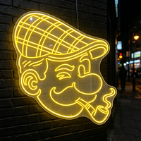 LED Neon Işık Tabelası Özel Anime UV Baskılı Tasarım Neon Tabela Ofis Oyun Odası Dekoru için