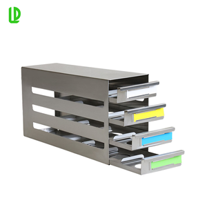 Rejilla de Acero Inoxidable para Congelador de Laboratorio para Cajas Criogénicas de 2 Pulgadas, Cuatro Cajas de Profundidad por Cuatro Cajas de Altura, -16 Cajas 1/EA - Product Image 1