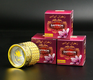 Contenant vide en verre doré haut de gamme, petite bouteille en verre, style hawaïen, dubaï, 5g 10g, boîte d'emballage en papier, chiffon - Product Image 3