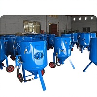 Équipement industriel de décapage de rouille et de remise à neuf, sablage manuel, machine de sablage portable sèche et humide avec long tuyau