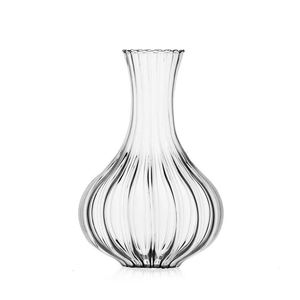 Decanter Bistrot in Vetro con Design Scanalato per Servire il Vino - Product Image 1