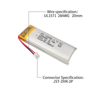 Batterie rechargeable <span class=keywords><strong>Li</strong></span>-Ion UFX 102050 3.7V KC CB PSE UL1642 UN38.3 ROHS <span class=keywords><strong>CE</strong></span> 1000mah Batterie polymère au lithium Lipo en gros - Product Image 6