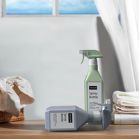 Bouteilles de pulvérisation carrées en plastique de 300ML, 500ML, emballage de pulvérisation de nettoyage de voiture à jet de brouillard, bouteille de pulvérisation à gâchette à toucher doux personnalisée, 800ML