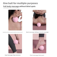 Fournisseur direct d'usine, nouvelle balle de massage en silicone pour le yoga, la remise en forme, la relaxation des muscles des épaules, du cou et des pieds, noir/bleu/rose/beige