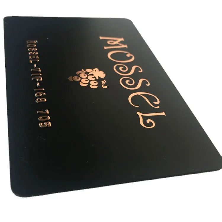 Impressão de cartão de crédito personalizado NBS Code cartão de visita em ouro rosa nome Medicare com máquina de gravação de nome