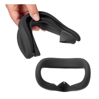 Vente chaude Lavable VR Accessoires Silicone Peau Masque Pour Les Yeux Visage Couverture Pad pour OCULUS QUEST 2 Avec Lentille Couverture Protection