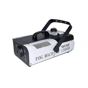 Pequena máquina de fumaça portátil LED temperatura constante 1500w ventilador de fumaça controle remoto gerador fase pulverizador máquina