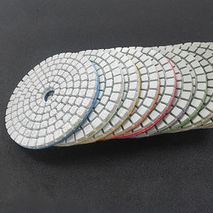 <span class=keywords><strong>3</strong></span> Inch Diamantpolijstpads Nat/Droog Granietsteen 40-2000 # Grithaak En Lus-Steunende Boorslijper Polijstbetonmarmer - Product Image 2