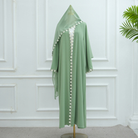 Ensemble Abaya jupe en jersey de qualité supérieure, vêtements de prière islamiques - Jupe longue élastique Hijab Maxi, robe pour femmes musulmanes