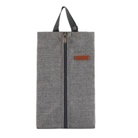Sacs à chaussures de voyage portables roses personnalisés, design élégant, imperméables en Oxford avec fermeture éclair réutilisable et logo, pour femmes, ensemble promotionnel