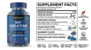 Foodmate <span class=keywords><strong>Arma</strong></span> secreta Creatina Gummies Potencial oculto - Product Image 5