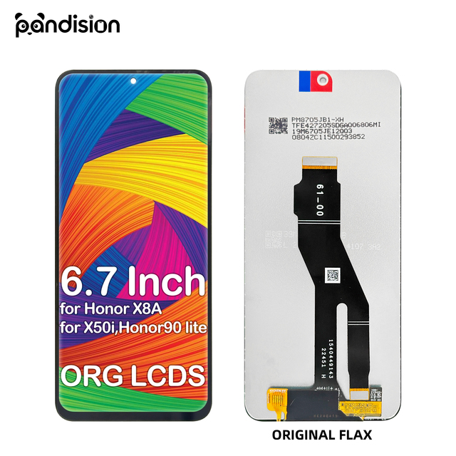 6.7inch LCD Display for Honor X8A/X50i/Honor 90 Lite Mobile Phone Replacement Screen with 1 Year Warranty 400-700 Nit Luminance