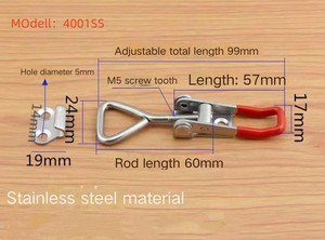 สลักสังกะสี & เหล็กชุบสังกะสีสำหรับจัดเก็บเครื่องมือเครื่องมือเครื่องมือช่างล็อกกระเป๋าเดินทางกล่องสลักสลับ - Product Image 2