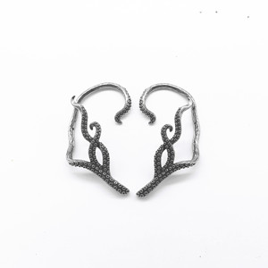 yunnique Octopus Tentacle <b>Cuff</b> <b>Earrings</b> 316 Stainless Steel Ear Clips For Men Women Non Piercing Fashion Jewelry - Product Image 1