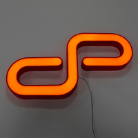 Letras Luminosas 3D Populares de Acero Inoxidable con Iluminación Frontal y Borde Decorativo, Letras Metálicas LED para Tiendas Minoristas