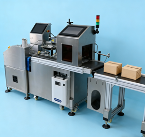 Impresora Láser Honest Mark para Cajas/Bolsas: Separación Automática, Marcado <span class=keywords><strong>de</strong></span> Código Variable, Recolección Apilada - Product Image 1