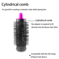 Grande brosse ronde améliorée pour Dyson Air Wrap Jumbo plus grande brosse ronde ovale volumisante pour accessoires Dyson Airwrap