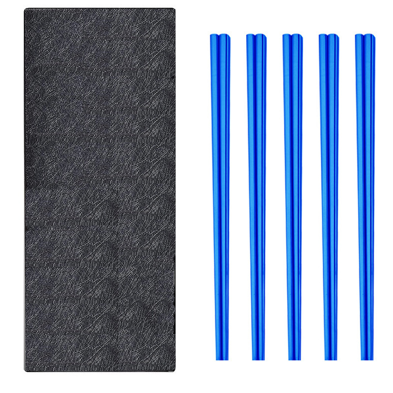 Blue, plain, 5-pack