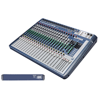 Signature 22 Console de mixage analogique compacte 22 canaux avec USB et effets pour scène, DJ, spectacle