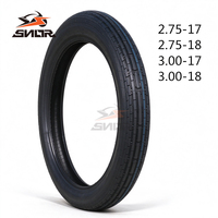 Pneu moto tubeless SNOR 3.00-18 en caoutchouc durable, pneu de remplacement pour moto de route et moto tout-terrain
