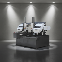 Scie à ruban manuelle G260 pour coupe d'angle, scie à onglet semi-automatique horizontale pour la découpe de métaux, machine à scier les aciers de construction