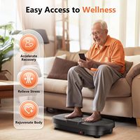 Plateforme vibrante puissante ABS pour usage domestique, machine d'exercice à vibrations verticales pour le corps entier, brûleur de graisse
