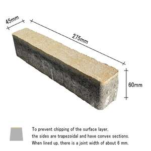 Jardins en béton allées pavés extérieurs Design moderne brique de jardin décorative pour une construction facile vente en gros - Product Image 3