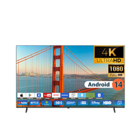 Ventas Directas de Fábrica Smart TV LED Android de Hotel 120Hz Full HD de 75 85 100 Pulgadas con Google Play Store