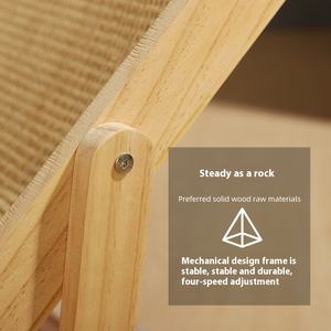 Planche à gratter pliable réglable en bois pour chat Jouet <span class=keywords><strong>chaton</strong></span> style chaise de plage avec couverture en toile Sisal Tapis résistant aux griffes - Product Image 5