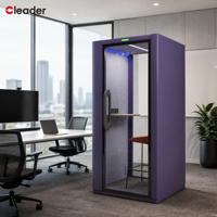 Cabine de bureau modulaire insonorisée préfabriquée pour l'enregistrement et l'appel téléphonique en intérieur
