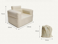 Canapé gonflable portable avec pompe électrique intégrée, housse en tissu Oxford amovible, pour le camping, utilisation intérieure et extérieure, CE KC