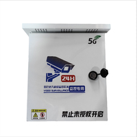 Caja CCTV para exteriores de acero inoxidable, carcasa de sistema de cámara de seguridad de Metal resistente a la intemperie para estacionamiento en carretera