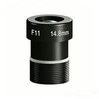 Objectif de vision industrielle 15 mm M12 6MP à faible distorsion F3.8 F5.6 F7 F8 F11 pour caméra d'inspection industrielle compacte intelligente 1/1.8''