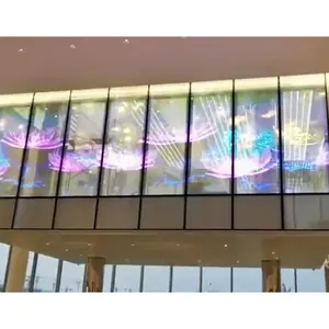 정부, 상점 창, 쇼핑몰 및 호텔 로비를 위한 크리스탈 클리어 커뮤니케이션 투명 필름 스크린