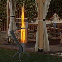 Poêle à granulés de biomasse en acier pour le camping en plein air