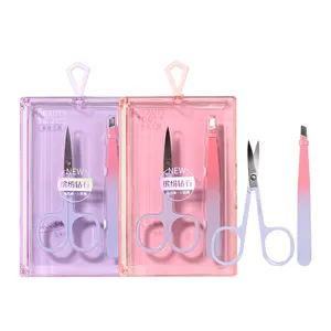 Lmltop Beauty Instrumenten Wenkbrauw Schaar Rechte Tang Wenkbrauw Kleine Dame Schaar Wenkbrauw Pincet En Schaar Set Sy552