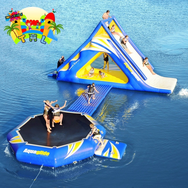 Inflatable Water Slide Games Trampoline Sea