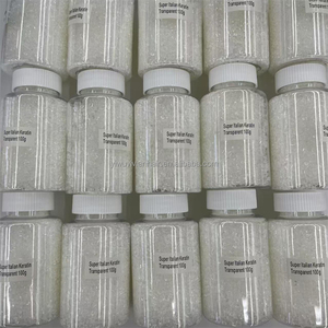 Kératines italiennes de qualité supérieure, 100 g par flacon, couleurs ambre transparentes, granulés, perles pour extensions de cheveux K/I/U/V, outils - Product Image 3