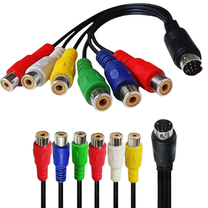 Per ricevitori TV televisori monitor proiettori S-Video Mini DIN 10pin maschio a 5RCA femmina cavo di alimentazione AV - Product Image 2
