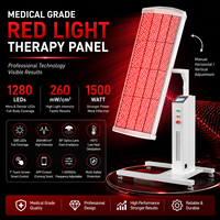 Panel de Luz Roja PBM de Alta Irradiancia con 1280 LED, Panel LED de Doble Longitud de Onda 660nm 850nm para Cuerpo Completo, Clínicas Quiroprácticas